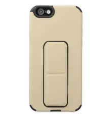 Apple iPhone 6 Kılıf Mega Standlı Silikon - Gold