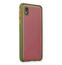 Samsung Galaxy A01 Core Kılıf Miami Şeffaf Silikon - Yeşil