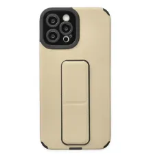 Apple iPhone 12 Pro Max Kılıf Mega Standlı Silikon - Gold