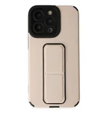 Apple iPhone 13 Pro Kılıf Mega Standlı Silikon - Gold