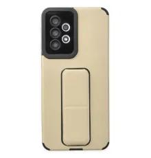 Samsung Galaxy A33 5G Kılıf Mega Standlı Silikon - Gold