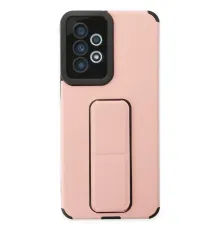 Samsung Galaxy A33 5G Kılıf Mega Standlı Silikon - Pudra