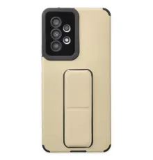 Samsung Galaxy A53 5G Kılıf Mega Standlı Silikon - Gold