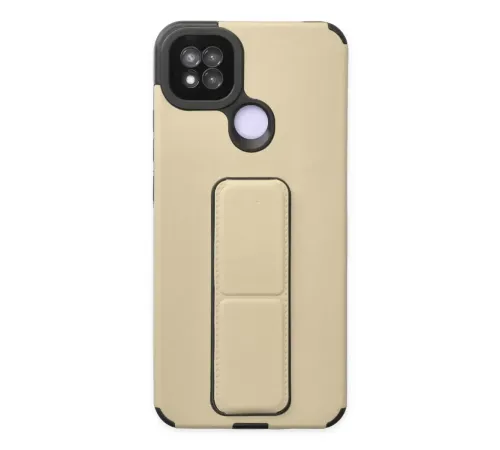 Redmi 9C Kılıf Mega Standlı Silikon - Gold