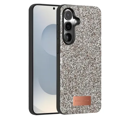 Samsung Galaxy S25 Plus Bright Simli Kapak - Gümüş