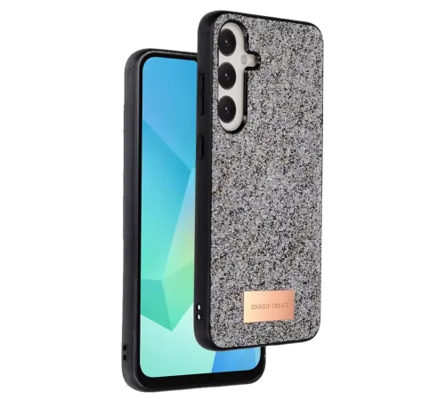 Samsung Galaxy A56 Bright Simli Kapak - Gümüş