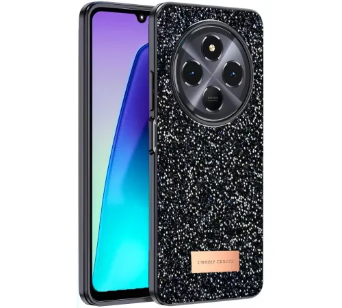 Redmi 14C Bright Simli Kapak - Siyah