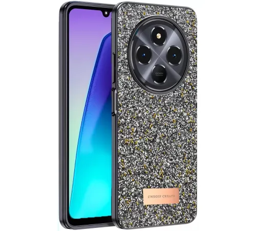 Redmi 14C Bright Simli Kapak - Gümüş