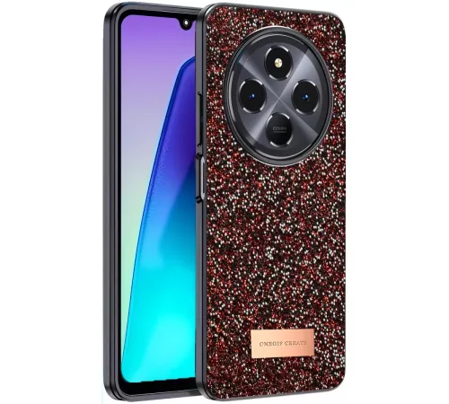 Redmi 14C Bright Simli Kapak - Derin Mor