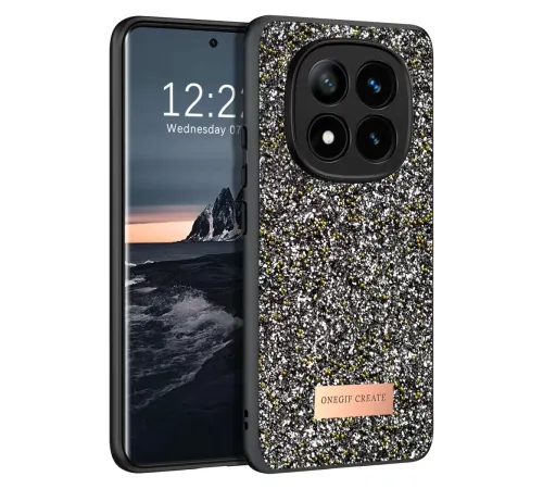 Redmi Note 14 Pro 4G Bright Simli Kapak - Gümüş