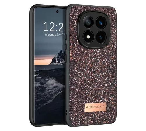 Redmi Note 14 Pro 4G Bright Simli Kapak - Derin Mor