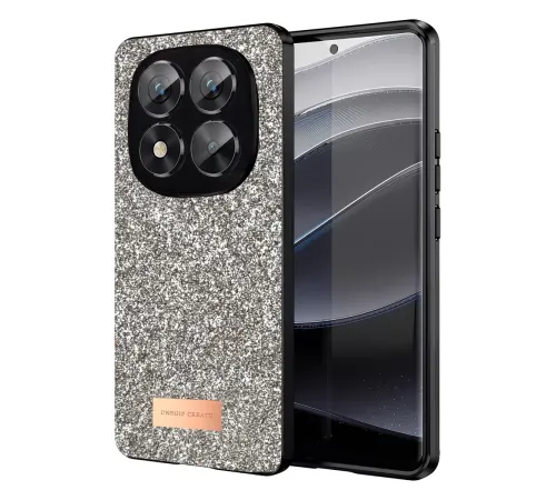 Redmi Note 14 Pro 5G Bright Simli Kapak - Gold