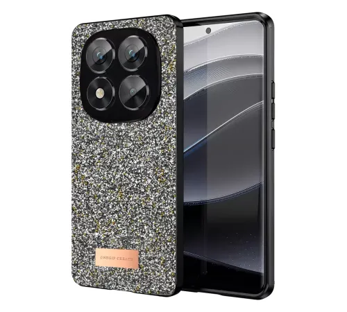 Redmi Note 14 Pro 5G Bright Simli Kapak - Gümüş