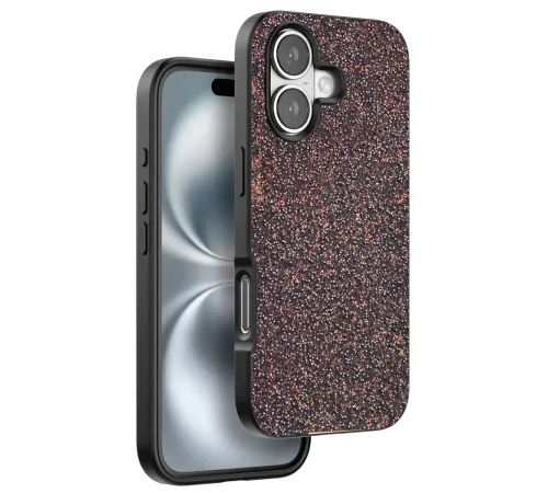 Apple iPhone 16 Plus Bright Simli Kapak - Derin Mor