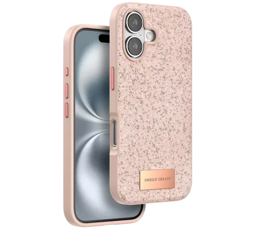 Apple iPhone 16 Plus Bright Simli Kapak - Pembe