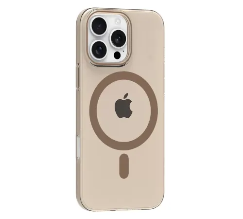 Apple iPhone 16 Pro Max PC Blank Magsafe Kapak - Çöl Titanyum