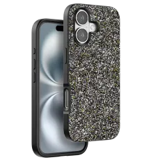 Apple iPhone 16 Plus Bright Simli Kapak - Gümüş