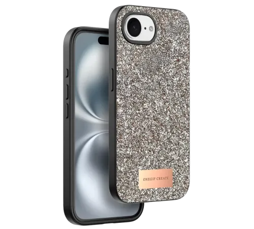 Apple iPhone 16E Bright Simli Kapak - Gold
