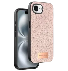 Apple iPhone 16E Bright Simli Kapak - Pembe