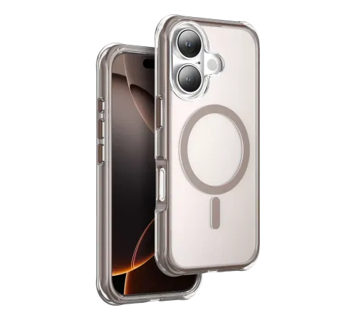 Apple iPhone 16 Hulk Magsafe Kapak - Çöl Titanyum