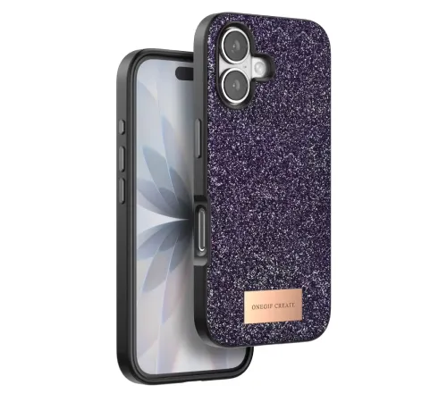 Apple iPhone 17 Bright Simli Kapak - Derin Mor