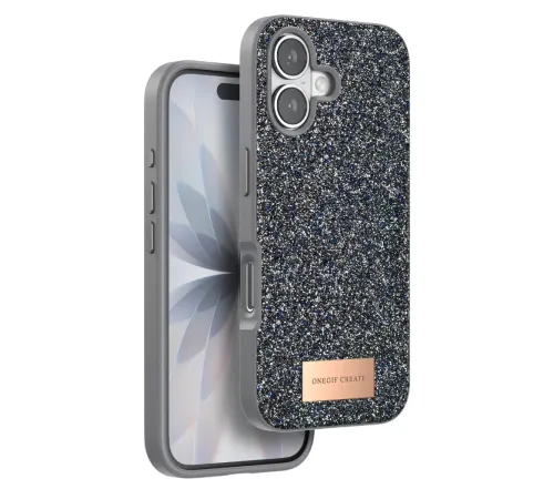 Apple iPhone 17 Bright Simli Kapak - Gümüş
