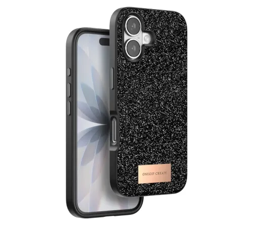 Apple iPhone 17 Bright Simli Kapak - Siyah