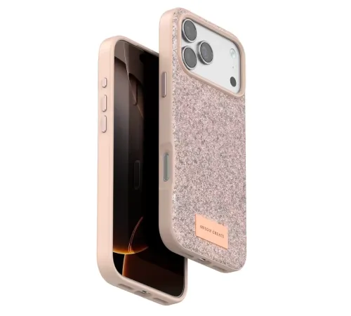 Apple iPhone 17 Pro Bright Simli Kapak - Pembe