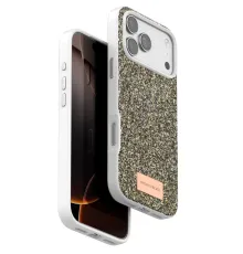 Apple iPhone 17 Pro Bright Simli Kapak - Çöl Titanyum