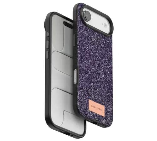 Apple iPhone 17 Air Bright Simli Kapak - Derin Mor