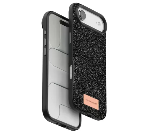 Apple iPhone 17 Air Bright Simli Kapak - Siyah