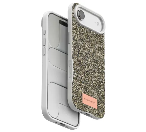 Apple iPhone 17 Air Bright Simli Kapak - Çöl Titanyum