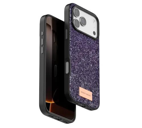 Apple iPhone 17 Pro Max Bright Simli Kapak - Derin Mor
