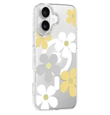 Apple iPhone 16 Floral Magsafe Kapak - Sarı