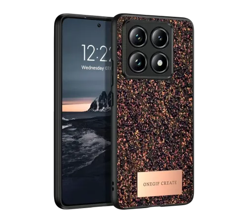 Mi 14T Pro Bright Simli Kapak - Derin Mor