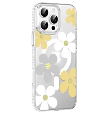Apple iPhone 16 Pro Floral Magsafe Kapak - Sarı