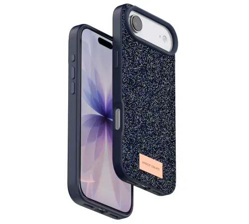 Apple iPhone 17 Air Bright Simli Kapak - Mavi