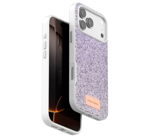 Apple iPhone 17 Pro Max Bright Simli Kapak - Lila