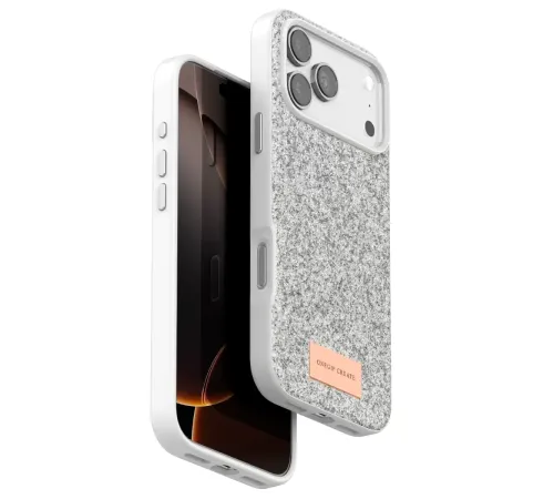 Apple iPhone 17 Pro Max Bright Simli Kapak - Beyaz