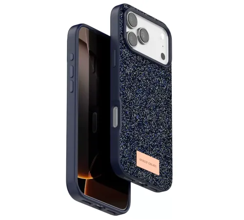 Apple iPhone 17 Pro Max Bright Simli Kapak - Mavi