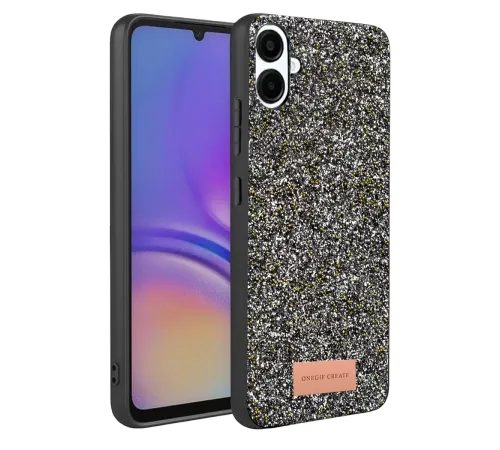 Samsung Galaxy A07 4G Bright Simli Kapak - Gold