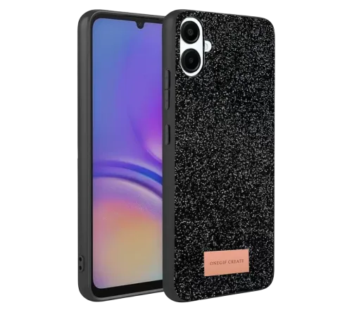 Samsung Galaxy A07 4G Bright Simli Kapak - Siyah