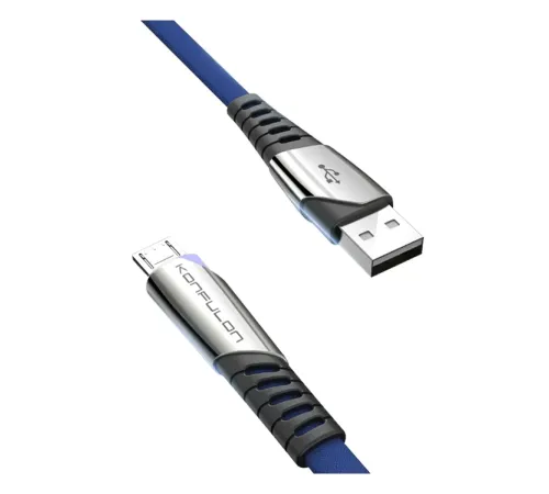 DC16 Micro USB Kablo 1M 2.4A - Mavi