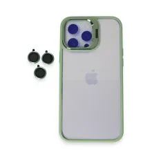 Apple iPhone 14 Pro Kılıf Roblox Lens Standlı Kapak - Yeşil