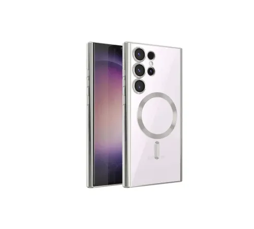 Samsung Galaxy S23 Ultra Kılıf Kross Magneticsafe Kapak - Titan Gri
