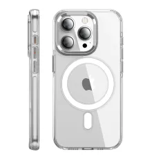 Apple iPhone 15 Pro Max Kılıf Crystal Magsafe Kapak - Şeffaf