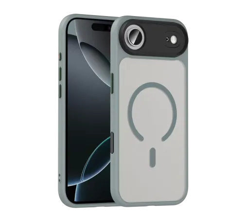 Apple iPhone 17 Air Megane Magsafe Kapak - Titan Gri