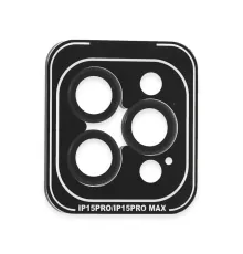 Apple iPhone 15 Pro Max PVD Metal Kamera Lens - Siyah