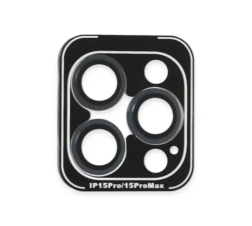 Apple iPhone 15 Pro Max PVD Metal Kamera Lens - Lacivert