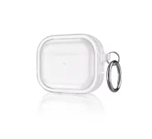 Apple Airpods Pro 2 (2.nesil) Shiny Şeffaf Kılıf - Beyaz